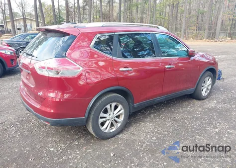 2014 Nissan Rogue Sv z USA, uszkodzony, nr VIN 5N1AT2ML4EC751633